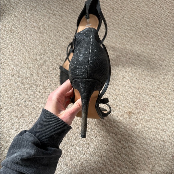 Black Strappy Stiletto Heels - Picture 6 of 11